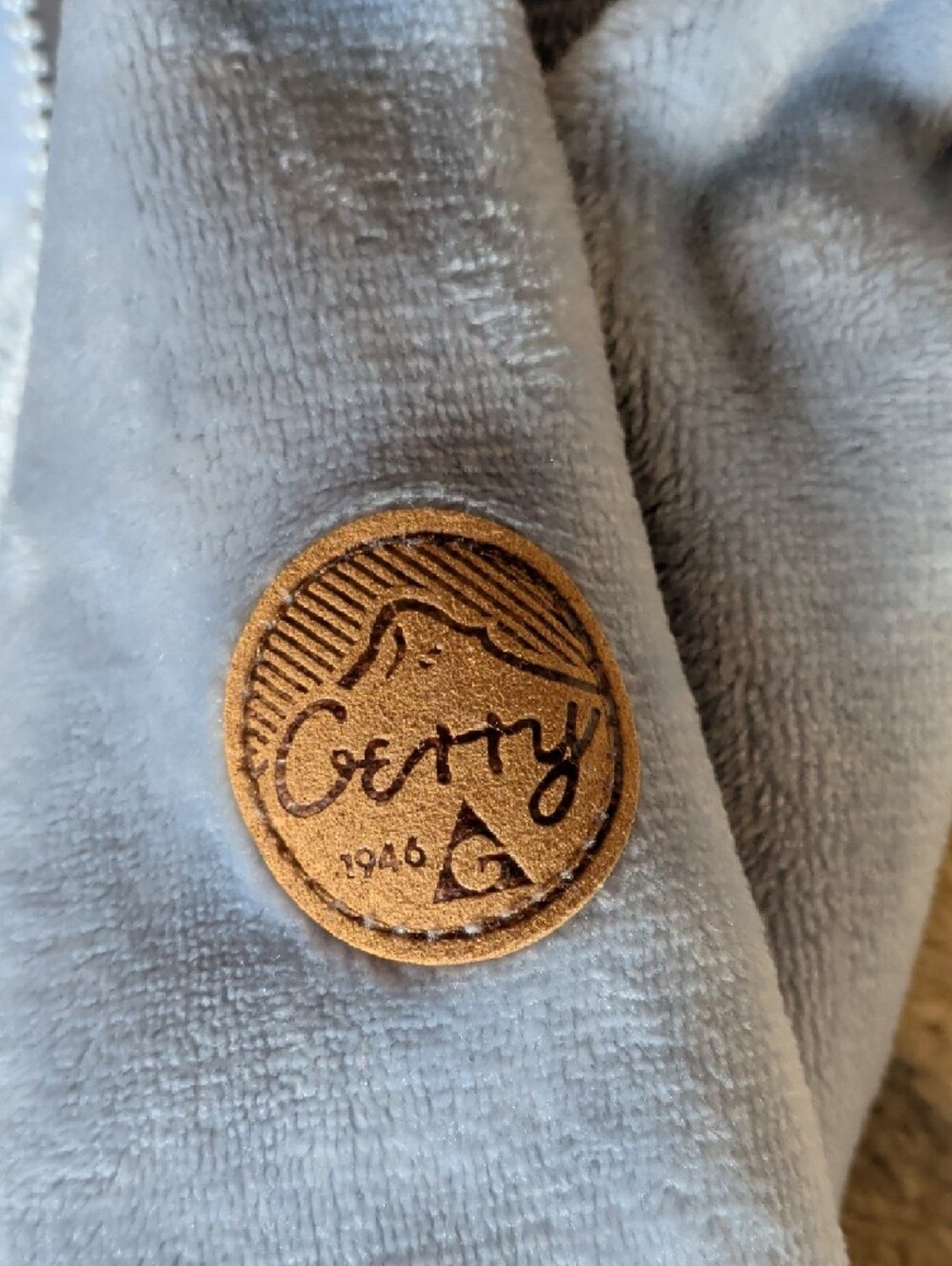 Gerry Pale Blue Hooded Teddy Fleece Jacket - Picture 4 of 6
